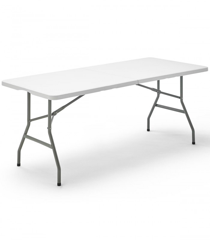 MESA PLEGABLE MULTIFUNCIONAL 180x70x74 CM BLANCO