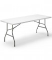 MESA PLEGABLE MULTIFUNCIONAL 180x70x74 CM BLANCO
