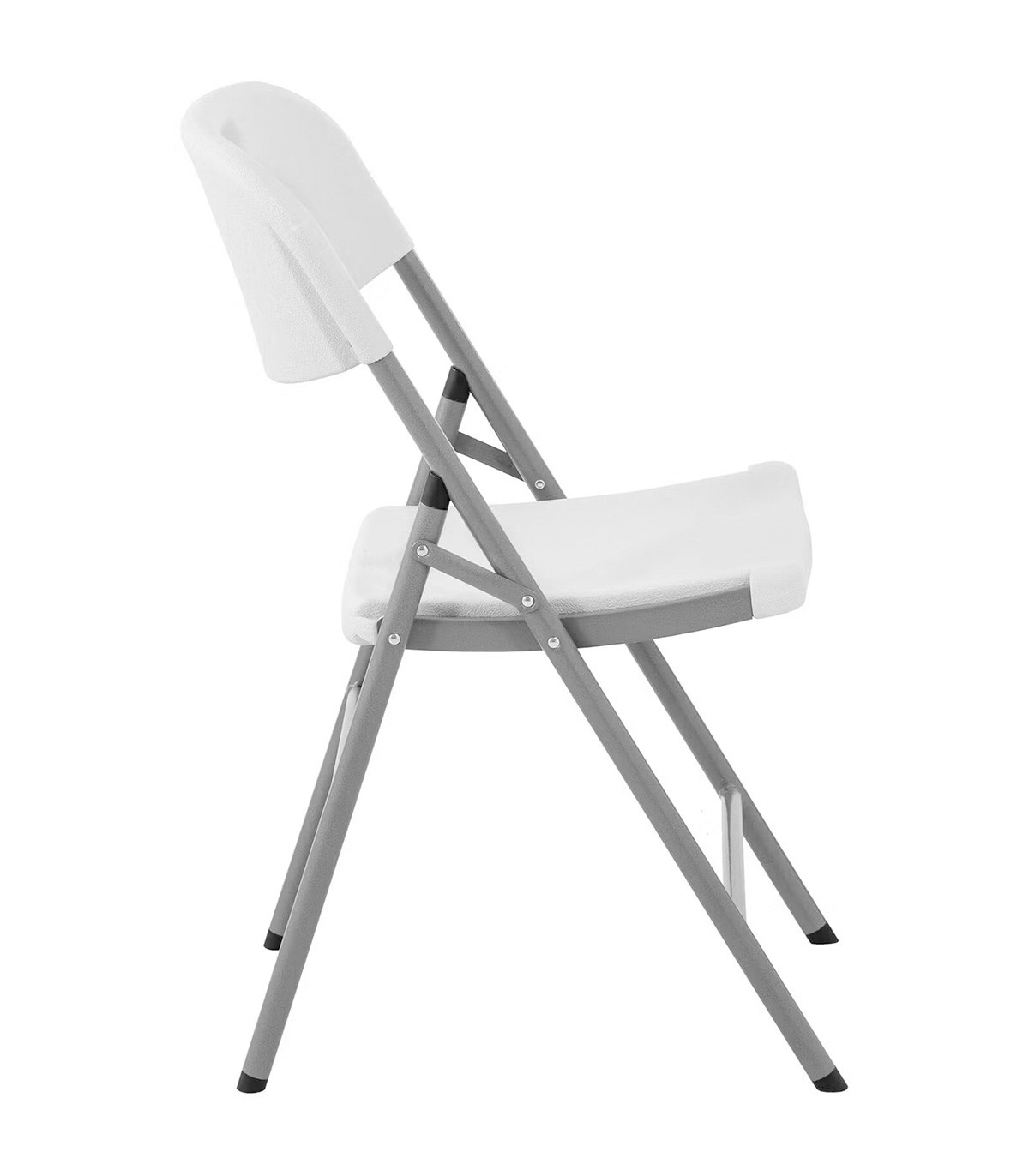 SILLA PLEGABLE TERRAZA O JARDÍN 47x58x87 CM BLANCO