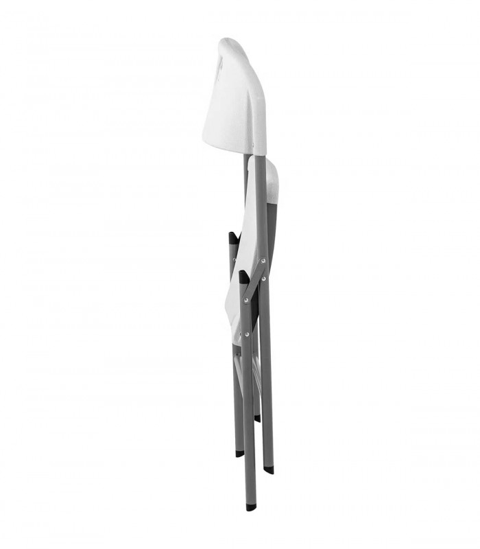SILLA PLEGABLE TERRAZA O JARDÍN 47x58x87 CM BLANCO