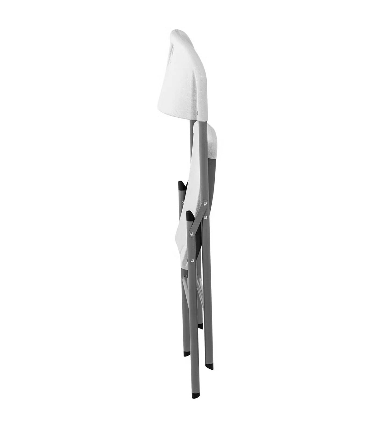 SILLA PLEGABLE TERRAZA O JARDÍN 47x58x87 CM BLANCO