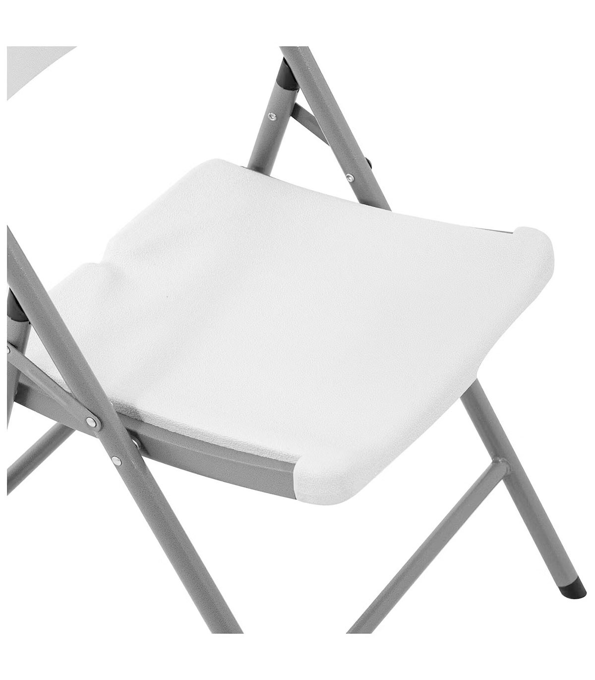 SILLA PLEGABLE TERRAZA O JARDÍN 47x58x87 CM BLANCO