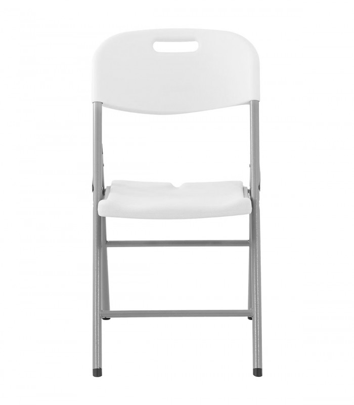 SILLA PLEGABLE TERRAZA O JARDÍN 47x58x87 CM BLANCO