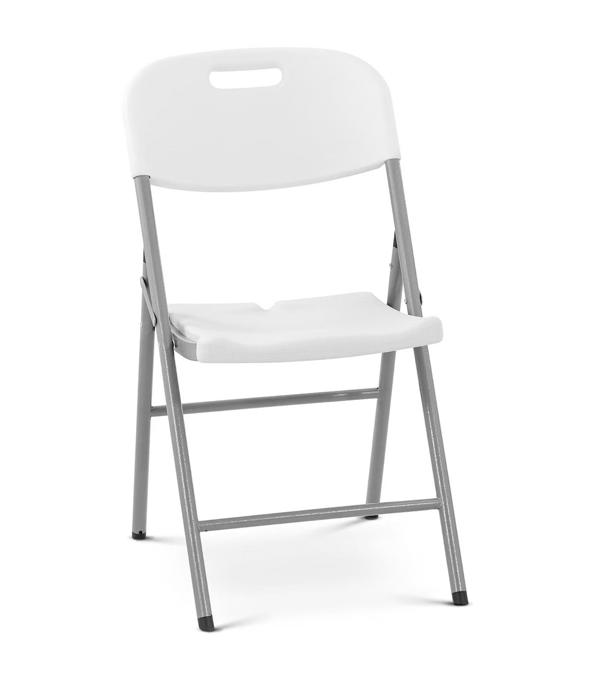 SILLA PLEGABLE TERRAZA O JARDÍN 47x58x87 CM BLANCO