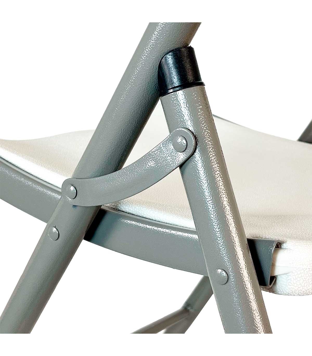 SILLA PLEGABLE TERRAZA O JARDÍN 47x58x87 CM BLANCO