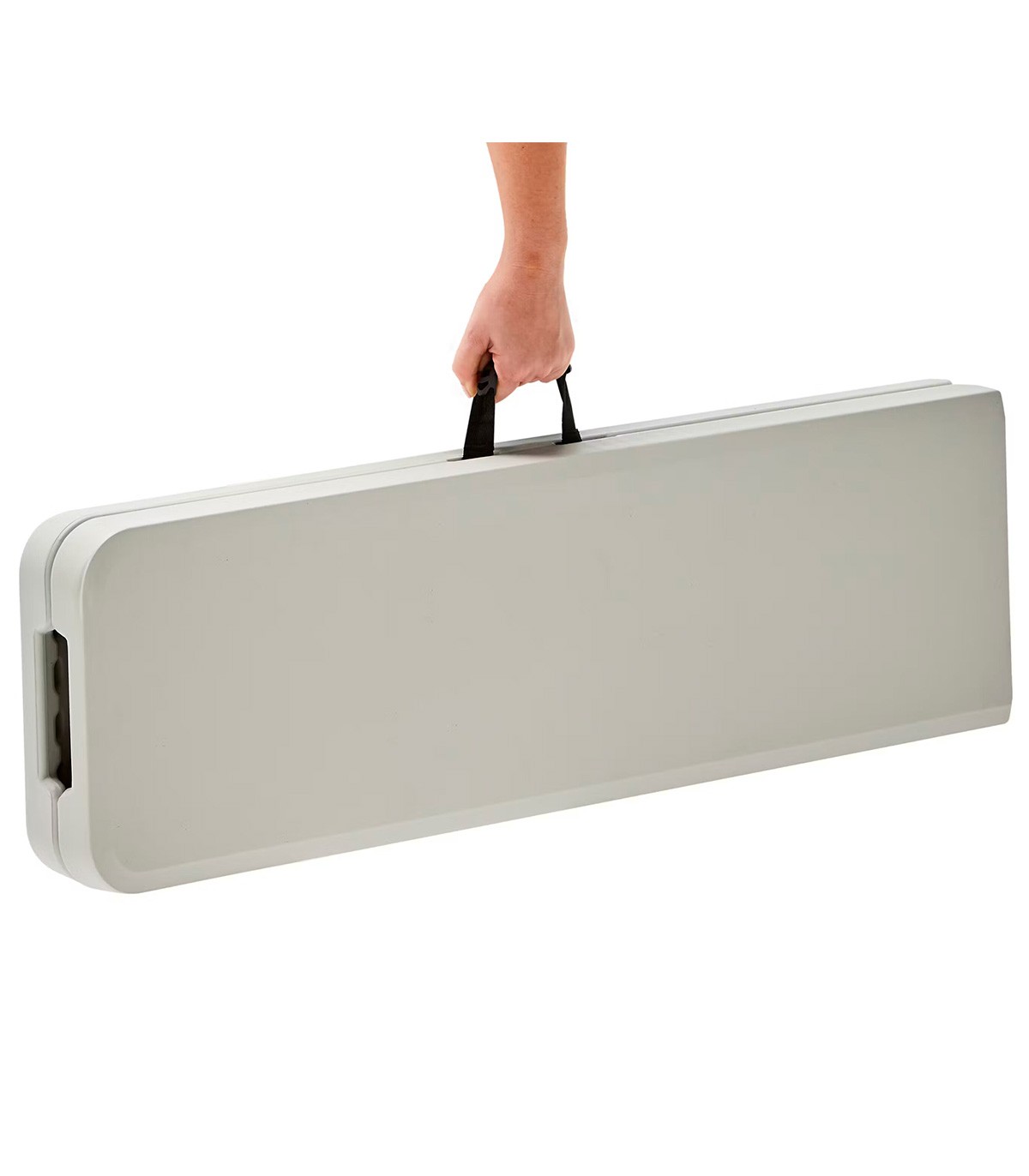 BANCO PLEGABLE MULTIFUNCIONAL 183x30x43 CM BLANCO