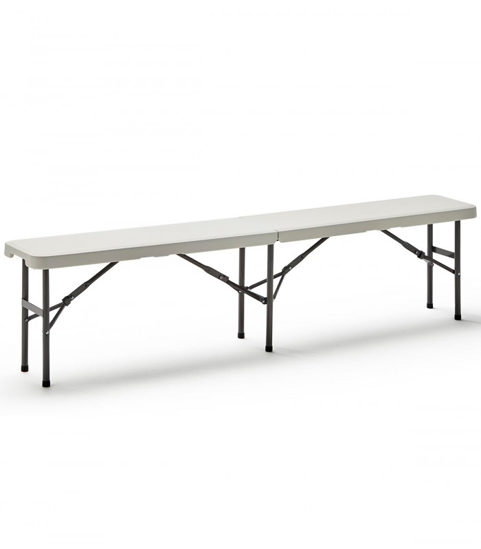 BANCO PLEGABLE MULTIFUNCIONAL 183x30x43 CM BLANCO