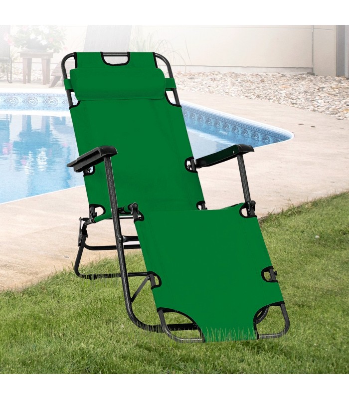 TUMBONA PLEGABLE CON RESPALDO RECLINABLE