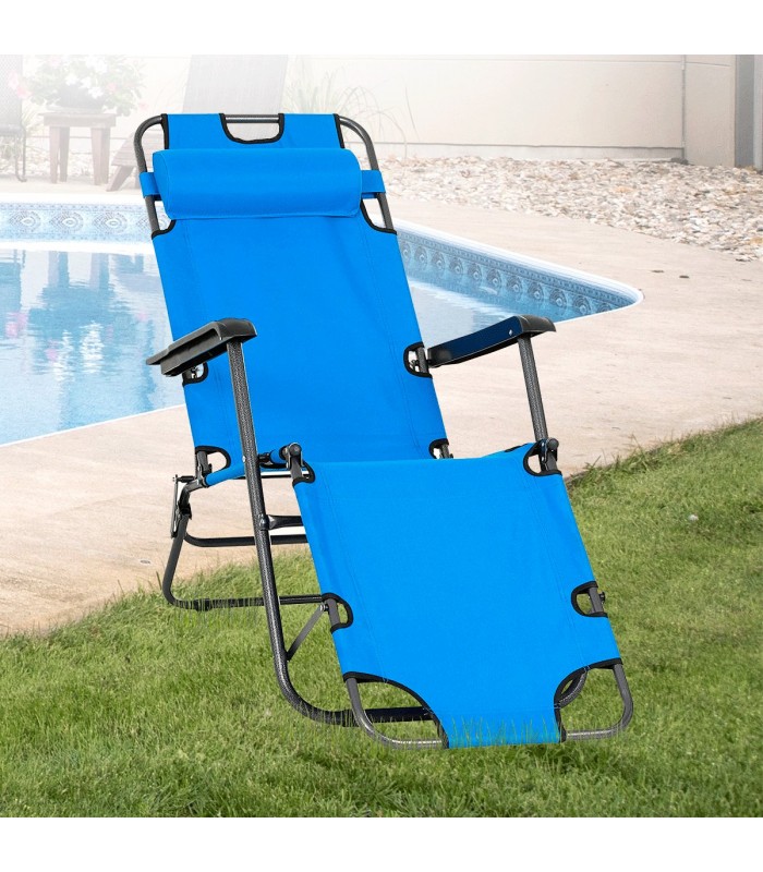 TUMBONA PLEGABLE CON RESPALDO RECLINABLE