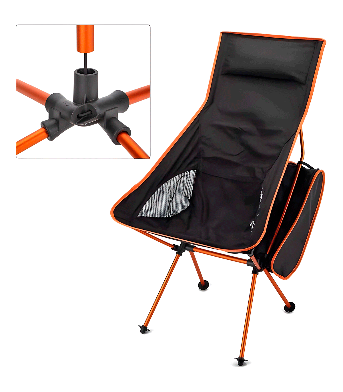 SILLA ULTRALIGERA RESPALDO ALTO DESMONTABLE ALUMINIO