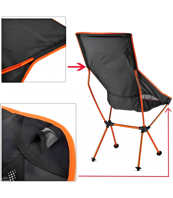 SILLA ULTRALIGERA RESPALDO ALTO DESMONTABLE ALUMINIO