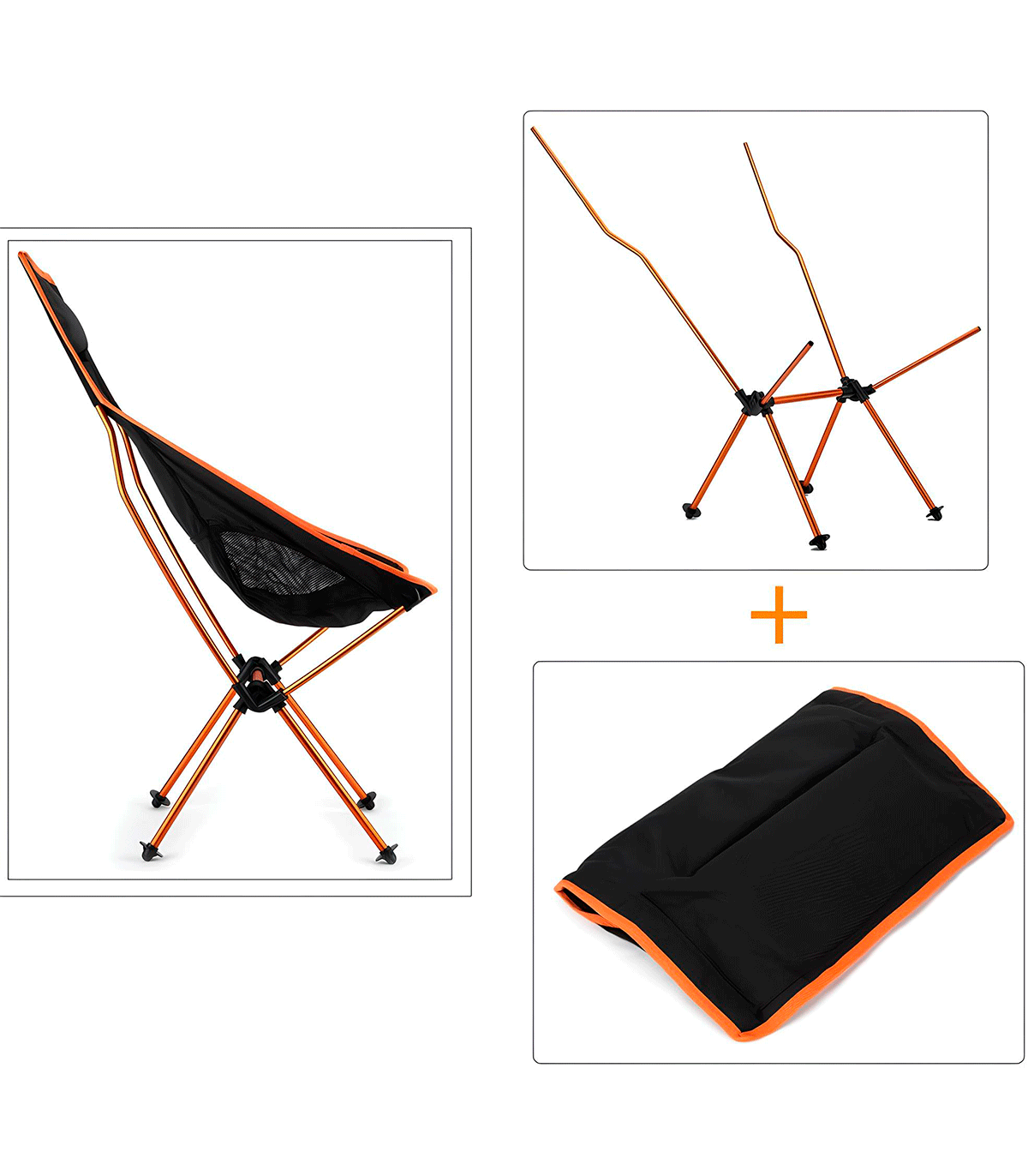 SILLA ULTRALIGERA RESPALDO ALTO DESMONTABLE ALUMINIO