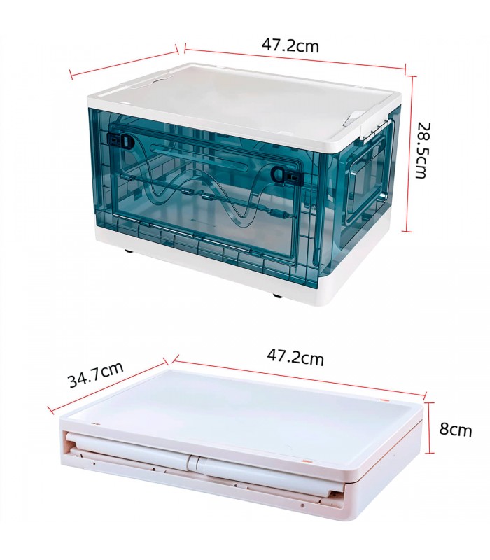 CAJA DE ALMACENAMIENTO PLEGABLE 47,5x35x28,5 cm