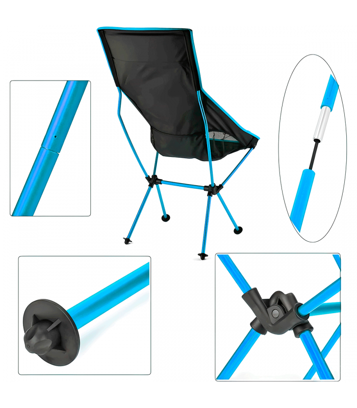 SILLA ULTRALIGERA RESPALDO ALTO DESMONTABLE ALUMINIO