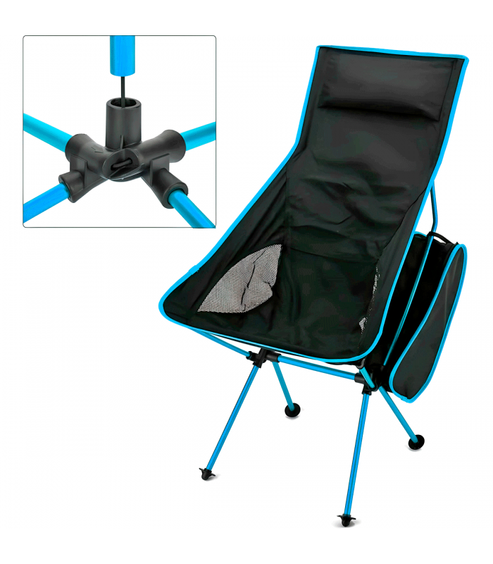 SILLA ULTRALIGERA RESPALDO ALTO DESMONTABLE ALUMINIO