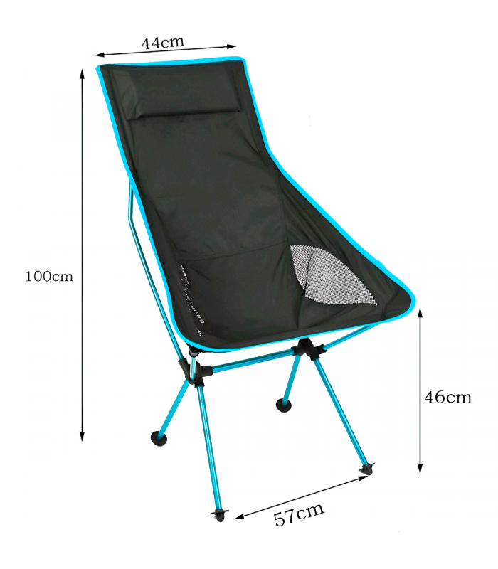 SILLA ULTRALIGERA RESPALDO ALTO DESMONTABLE ALUMINIO