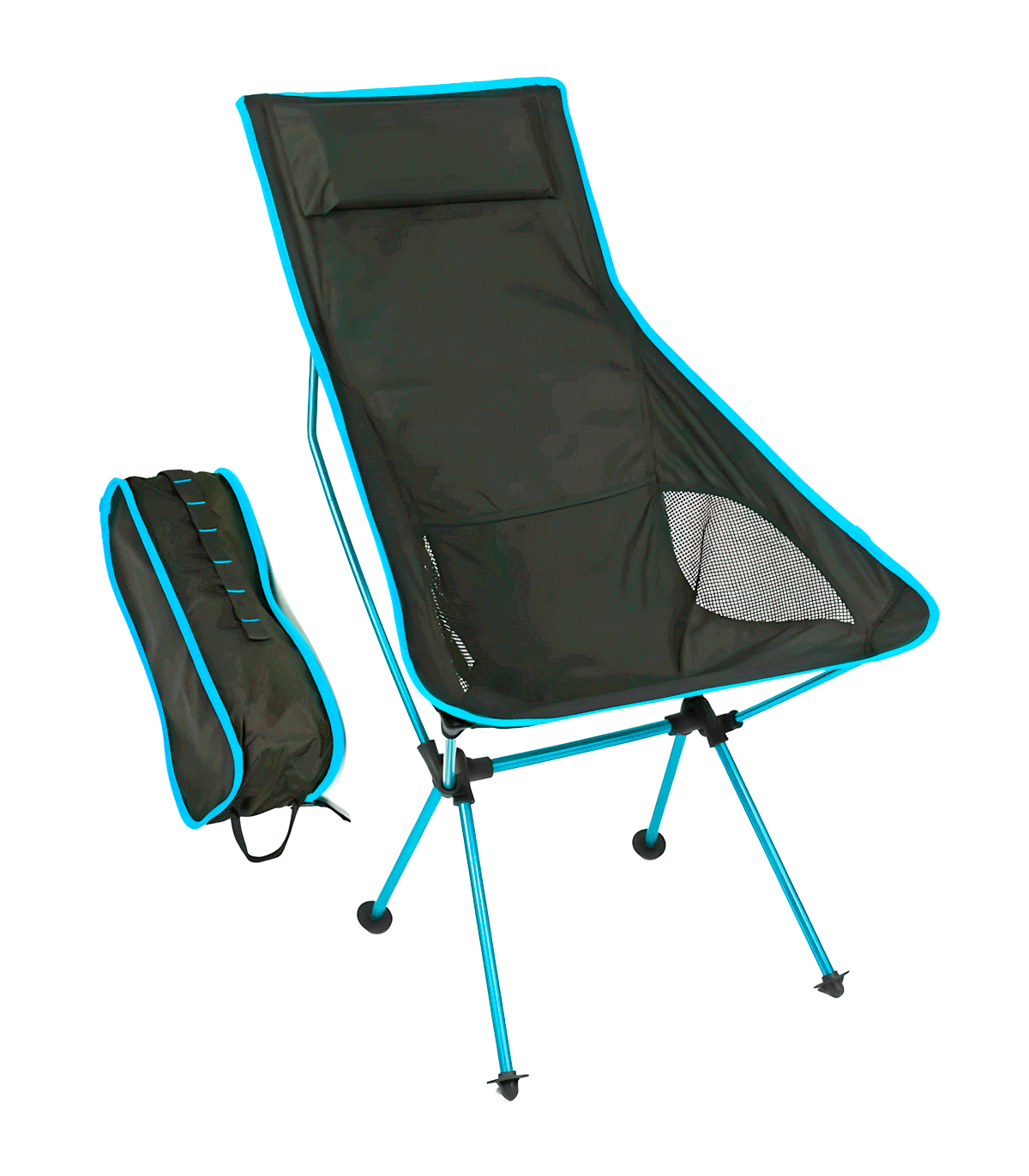 SILLA ULTRALIGERA RESPALDO ALTO DESMONTABLE ALUMINIO