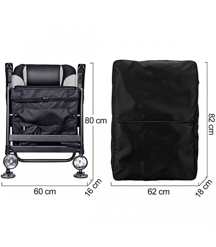 SILLA PLEGABLE CON RESPALDO RECLINABLE Y ADAPTABLE AL TERRENO