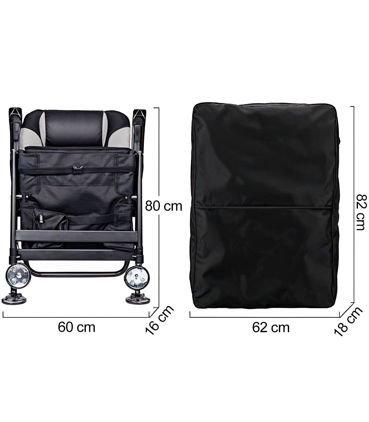 SILLA PLEGABLE CON RESPALDO RECLINABLE Y ADAPTABLE AL TERRENO