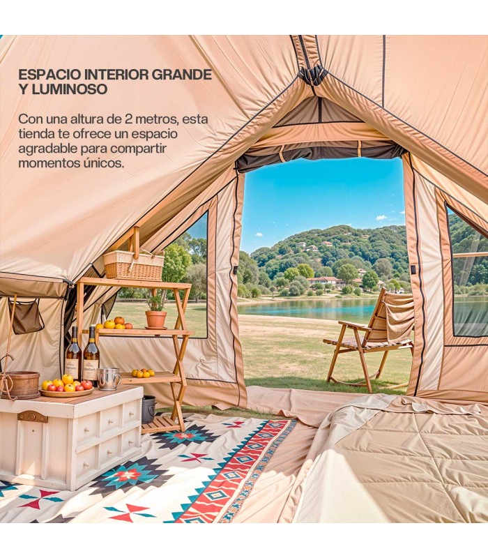 TIENDA DE CAMPAÑA INFLABLE LUXURY GLAMPING