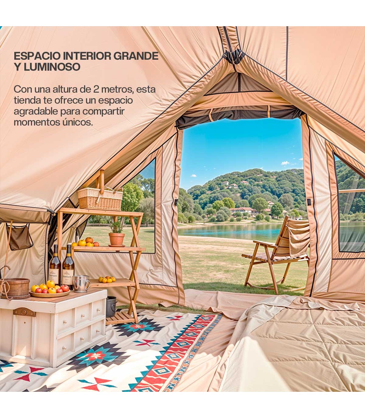 TIENDA DE CAMPAÑA INFLABLE LUXURY GLAMPING
