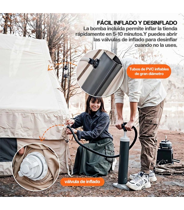 TIENDA DE CAMPAÑA INFLABLE LUXURY GLAMPING