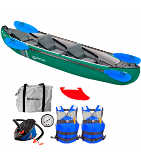 CANOA O KAYAK INFLABLE SEVYLOR ADVENTURE PLUS 3 PLAZAS - FULL PACK