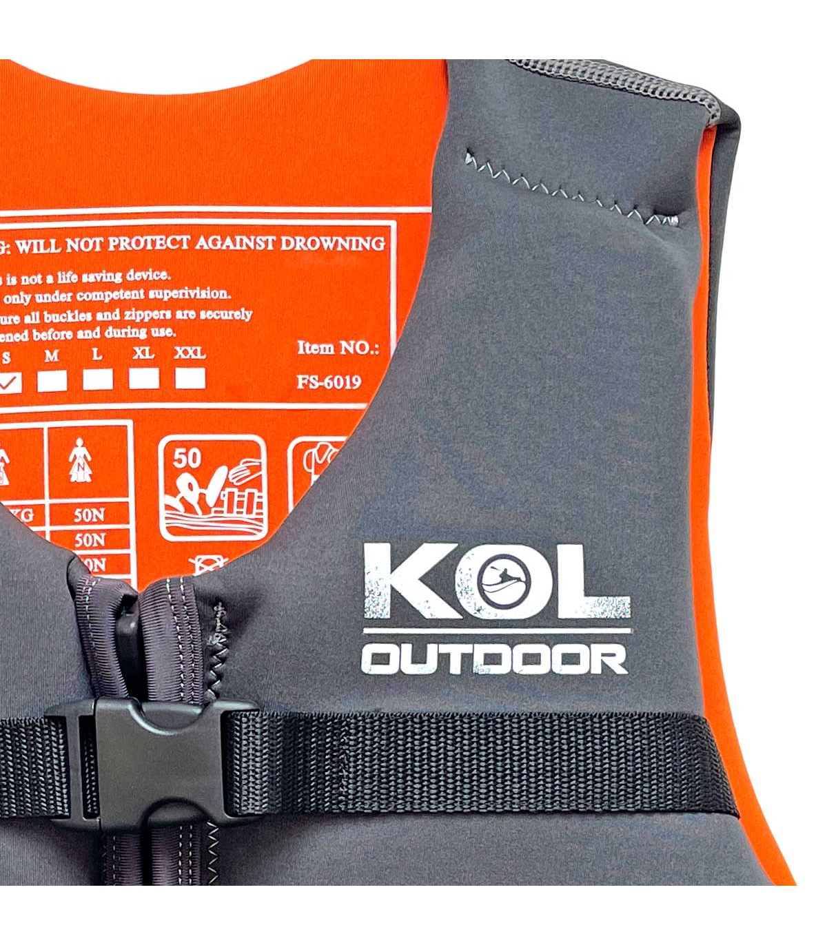 CHALECO SALVAVIDAS DE NEOPRENO KOL OUTDOOR 50N