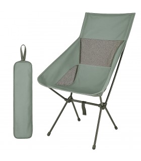 SILLA ULTRALIGERA RESPALDO ALTO DESMONTABLE GRIS