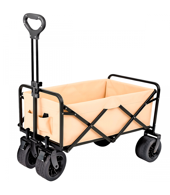 CARRO PLEGABLE PLAYA Y CAMPING (4 RUEDAS - 120 KG)