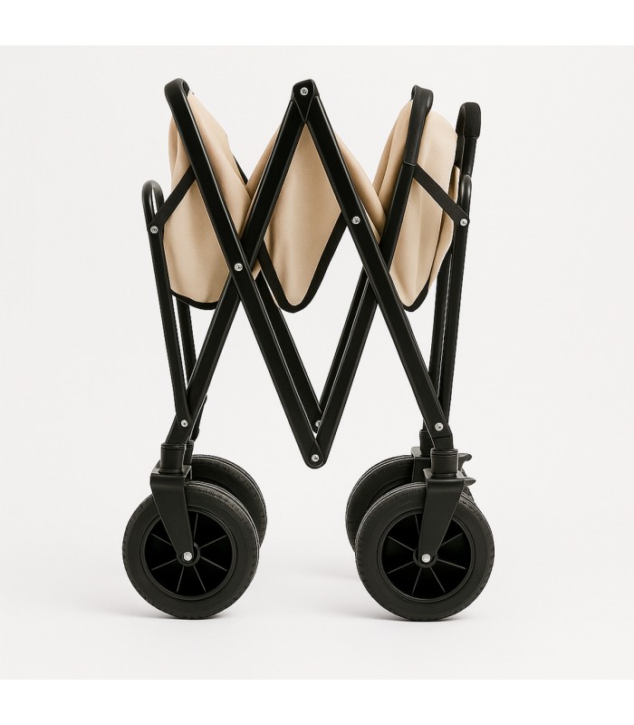 CARRO PLEGABLE PLAYA Y CAMPING (4 RUEDAS - 120 KG)