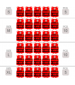 PACK 30 CHALECOS SALVAVIDAS ROJO (PACK EMPRESAS)