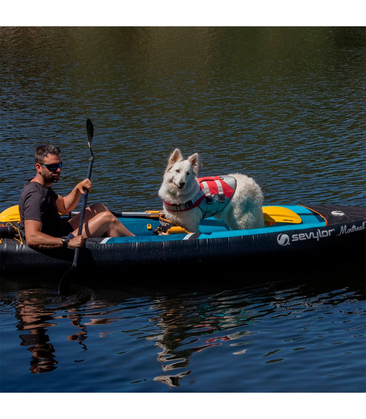 KAYAK HINCHABLE SEVYLOR MONTREAL 2+1 PLAZAS DROP STITCH
