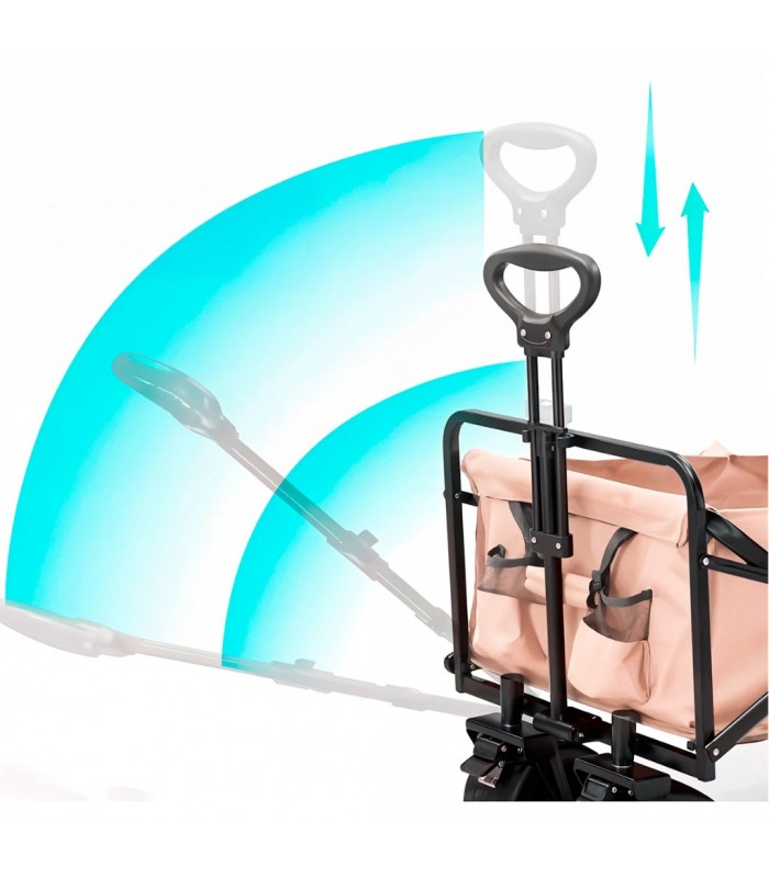CARRO PLEGABLE PLAYA Y CAMPING (4 RUEDAS - 120 KG)