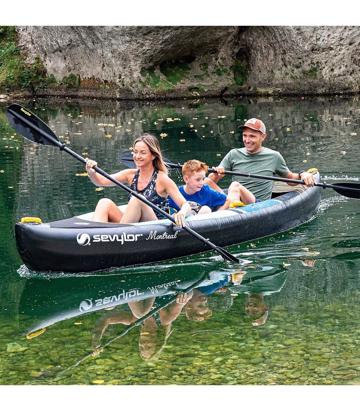 KAYAK HINCHABLE SEVYLOR MONTREAL 2+1 PLAZAS DROP STITCH
