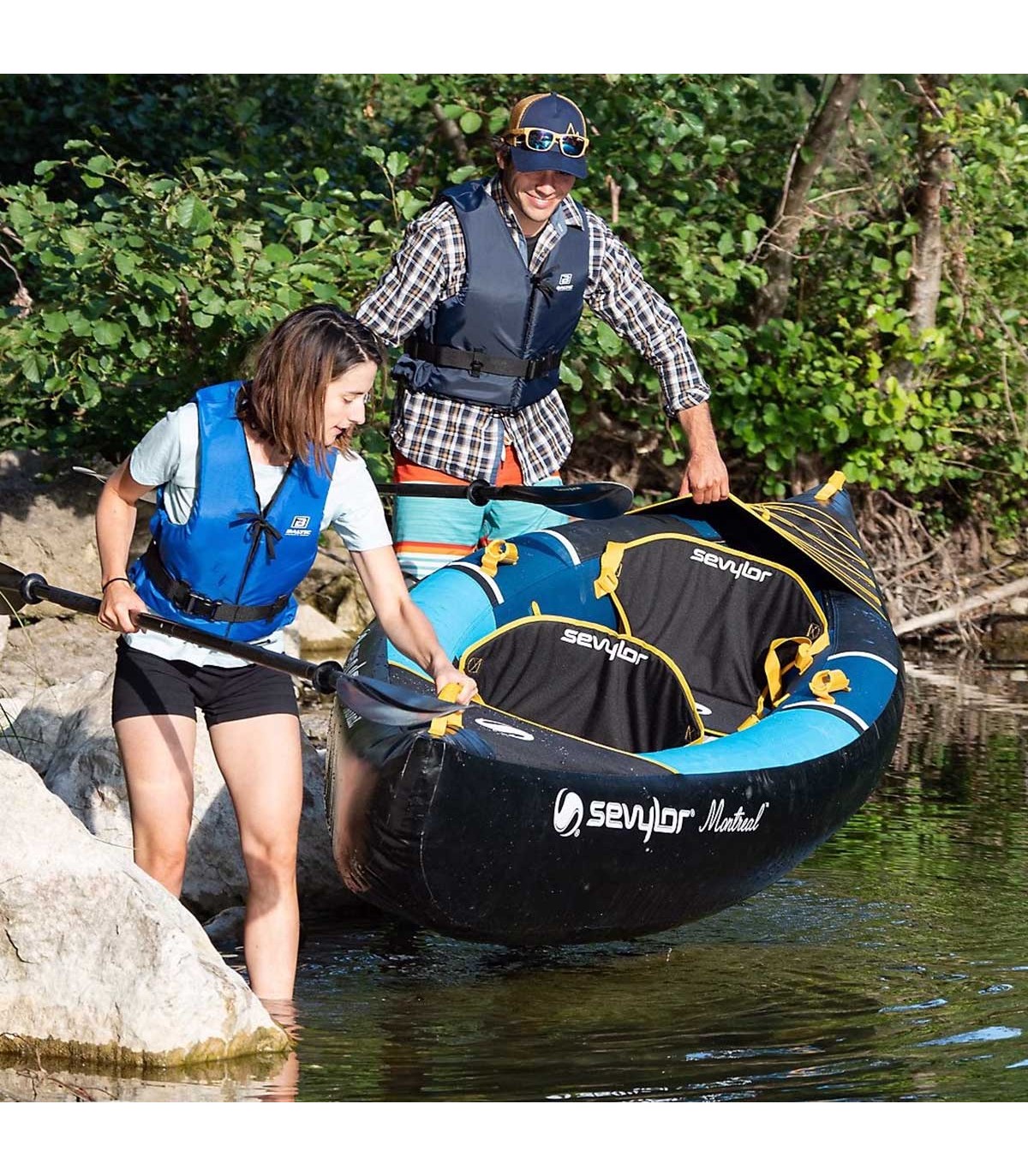 KAYAK HINCHABLE SEVYLOR MONTREAL 2+1 PLAZAS DROP STITCH