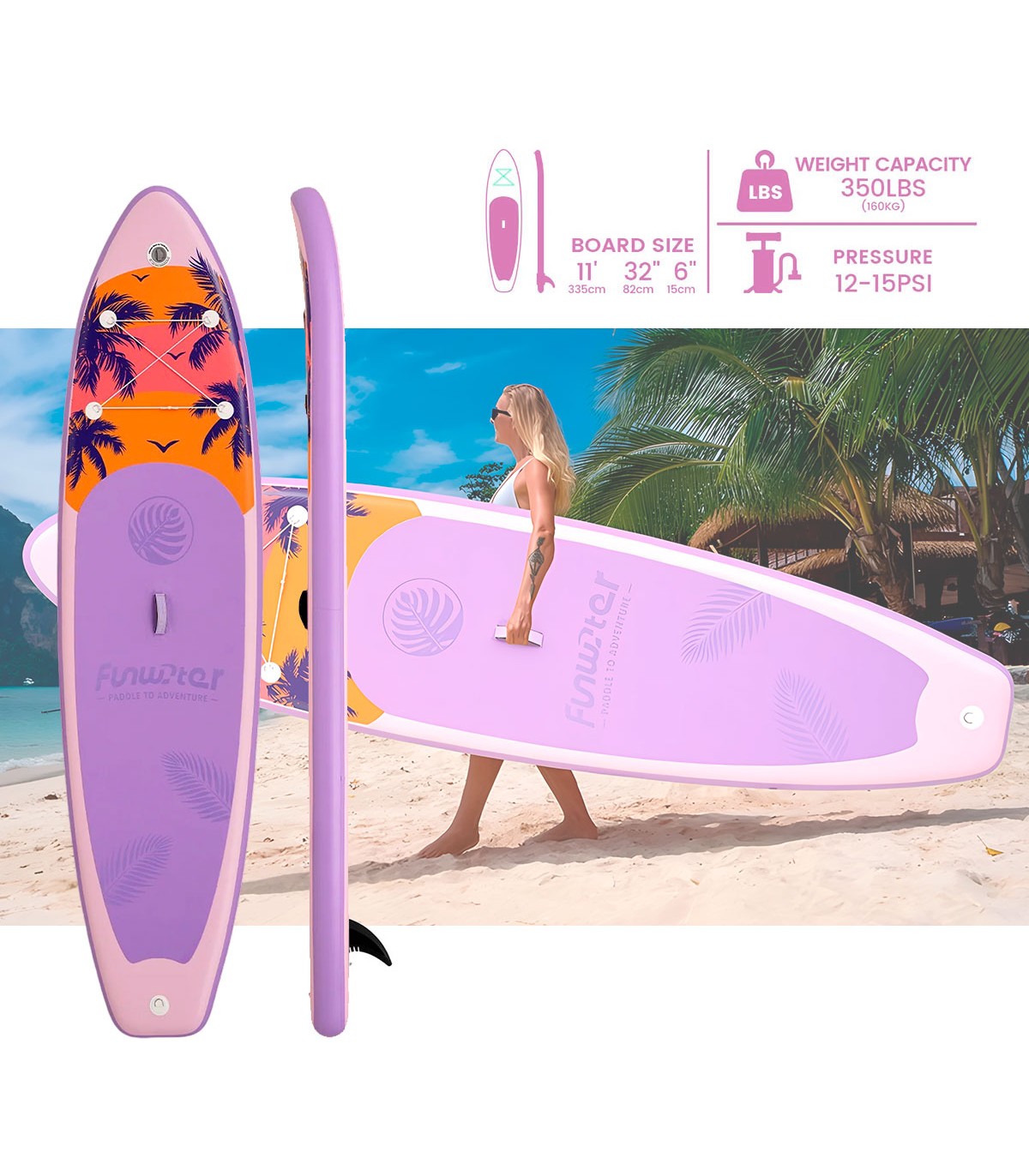 PADDLE SURF HINCHABLE FLAMINGO 11' (335 CM)