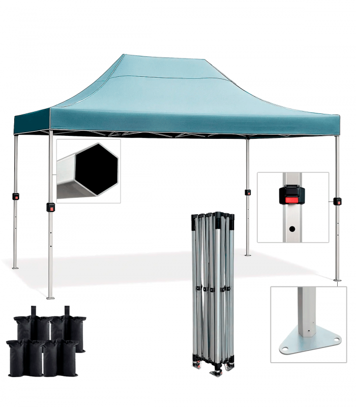 CARPA PLEGABLE ALUMINIO 3X4,5M NATURCAMPER ALUPRO40