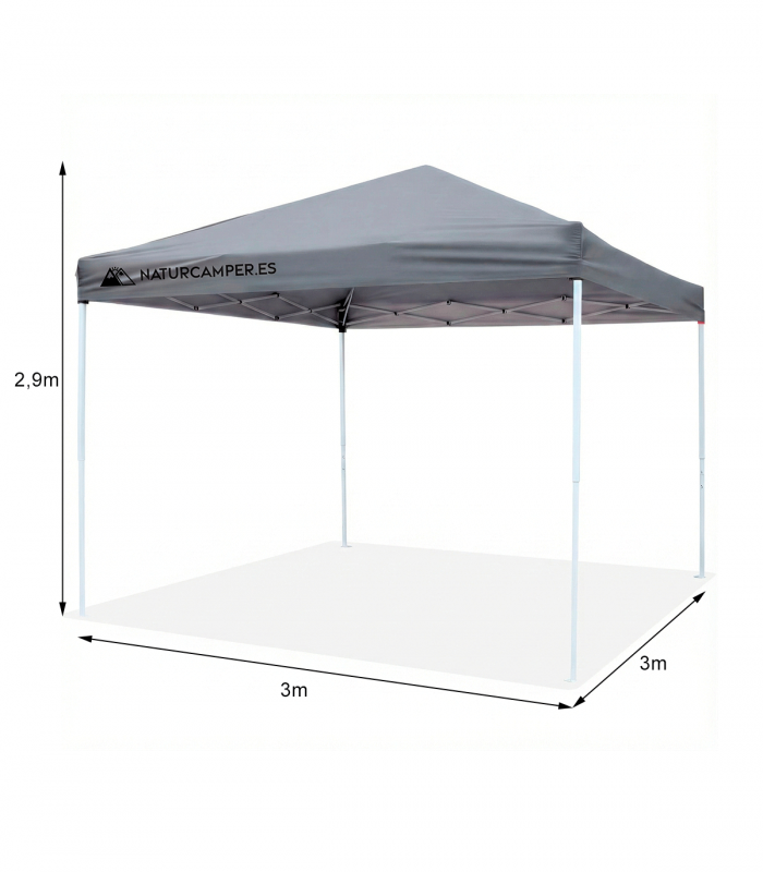 CARPA PLEGABLE NATURCAMPER BEACH 3X3M