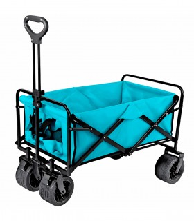 CARRO PLEGABLE PLAYA Y CAMPING (4 RUEDAS - 120 KG)