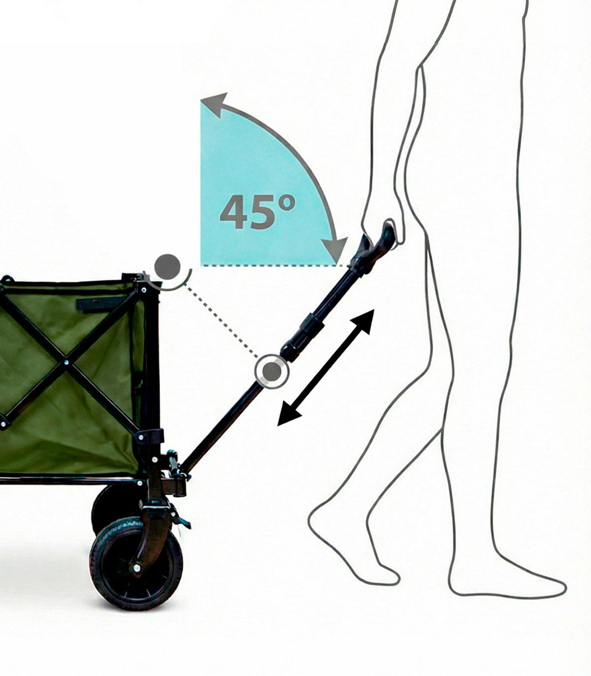 CARRO PLEGABLE CAMPING KOL OUTDOOR 150L
