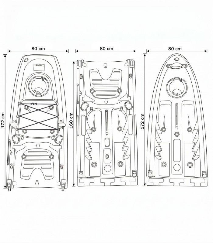 FALCO COMBO DOUBLE KAYAK MODULAR KOL OUTDOOR