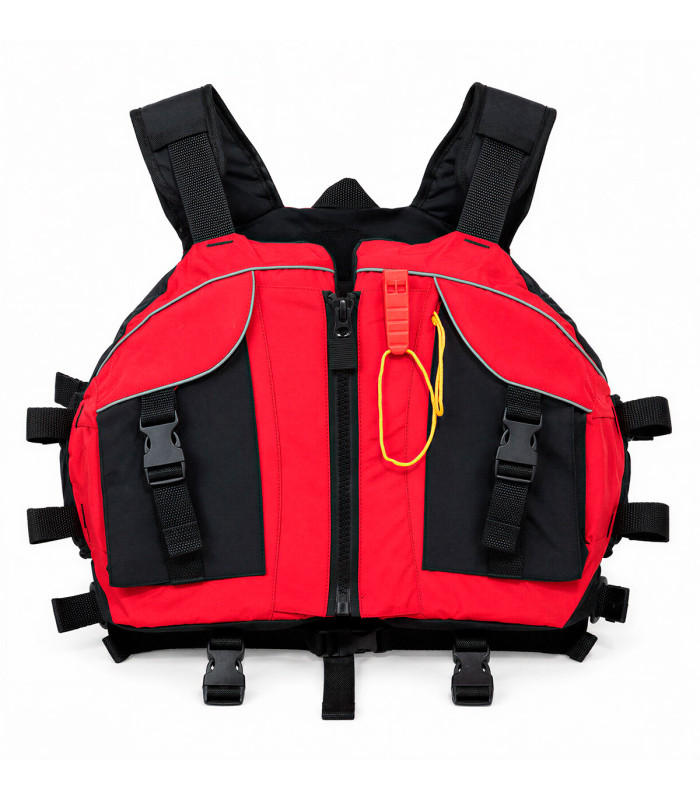 CHALECO SALVAVIDAS PECHO CON SILBATO Y BOLSILLOS KOL OUTDOOR
