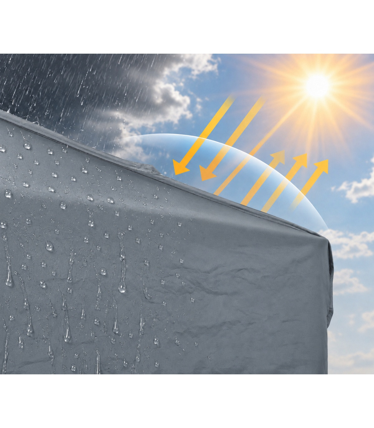 CARPA PLEGABLE 3X3M NATURCAMPER BEACH - FULL SIDES
