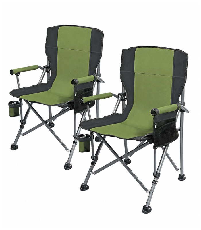 PACK 2 SILLAS PLEGABLES CAMPING OXFORD 600D