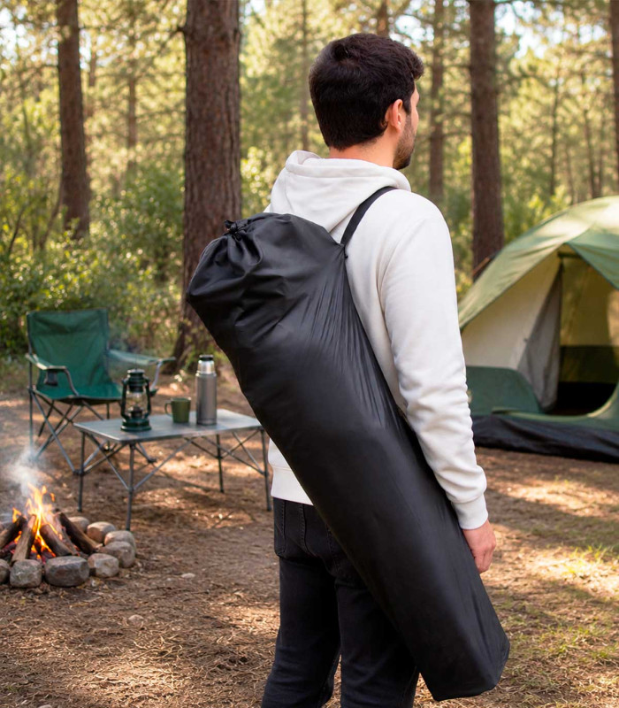 SILLA PLEGABLE CAMPING CON REPOSAPIES Y RESPALDO RECLINABLE