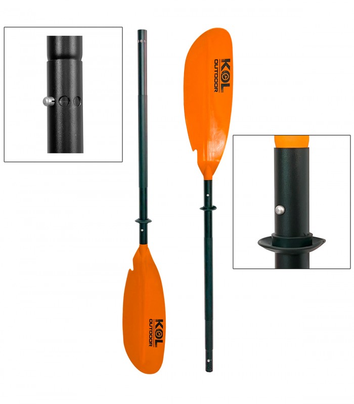 PACK 2 PALAS O REMOS KAYAK 4 PIEZAS KOL OUTDOOR