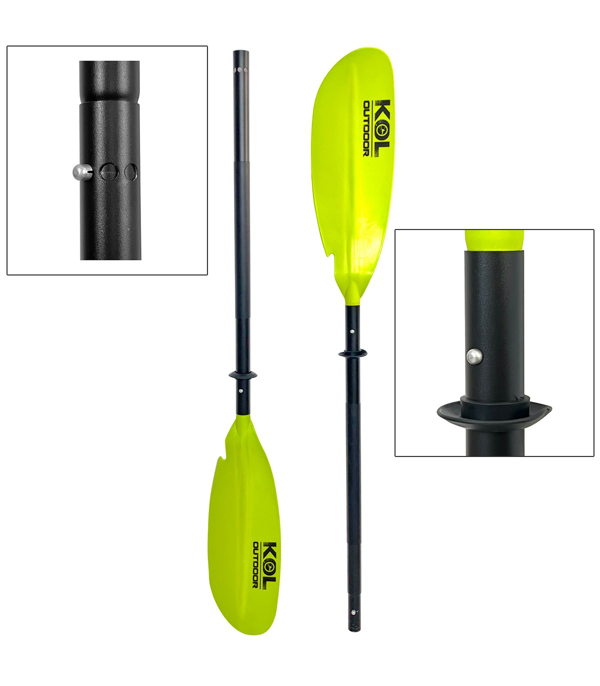PACK 2 PALAS O REMOS KAYAK 4 PIEZAS KOL OUTDOOR
