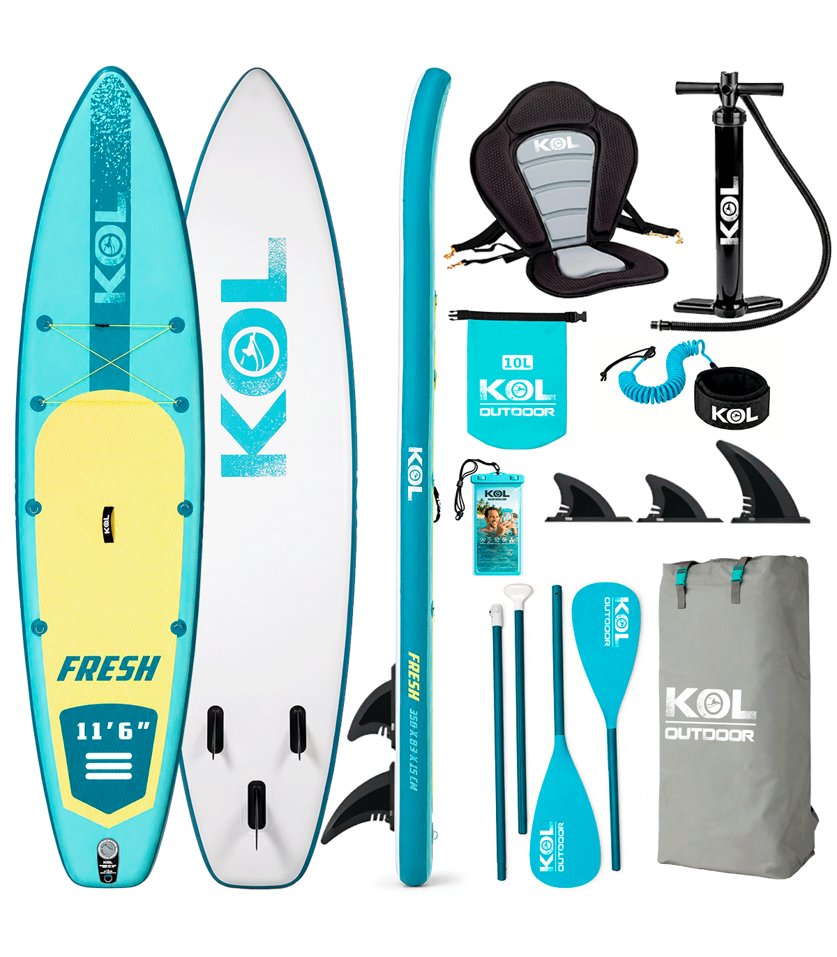 PADDLE SURF HINCHABLE KOL OUTDOOR FRESH 11' 6" - FULL PACK