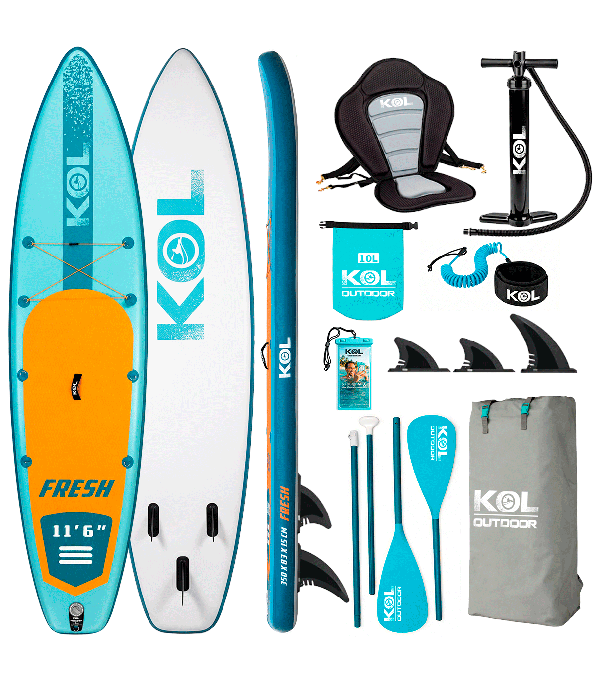 PADDLE SURF HINCHABLE KOL OUTDOOR FRESH 11' 6" - FULL PACK